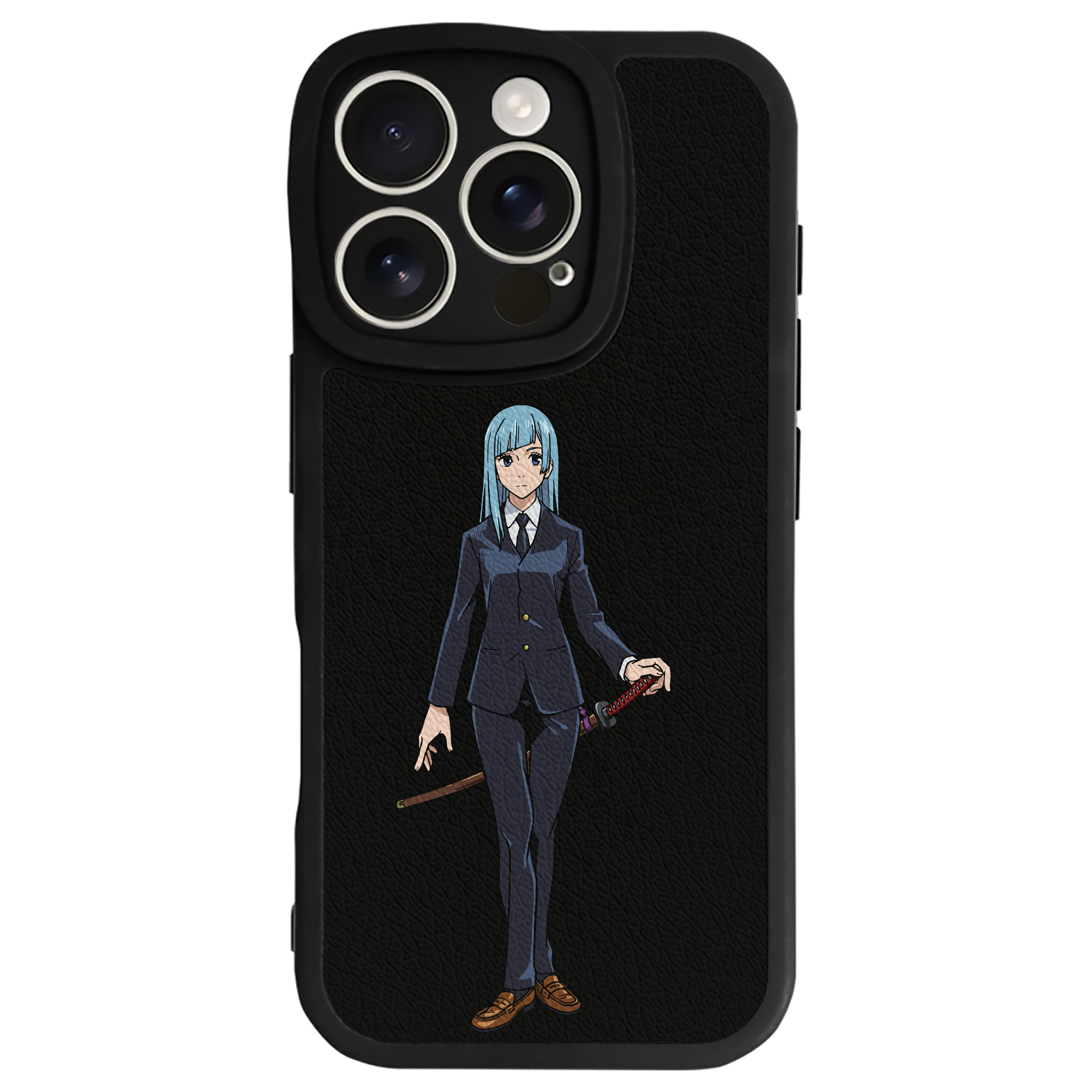 （画像用） 呪術廻戦 Jujutsu Kaisen 【iPhone 16シリーズ対応】シリコンスマホケース（レザー調） 材質：シリコン